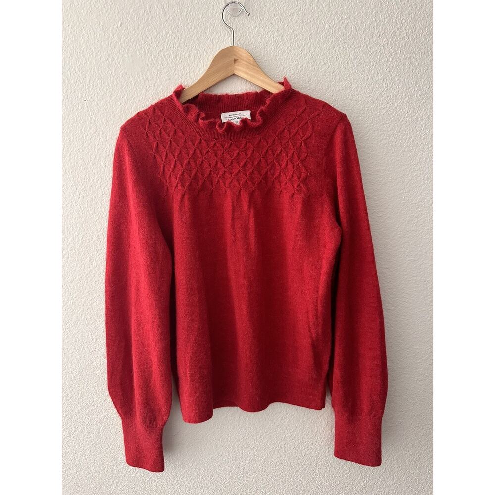 Paris Atelier & Other Stories Wool Alpaca Blend Ribbed Knit Sweater Dress Sz M